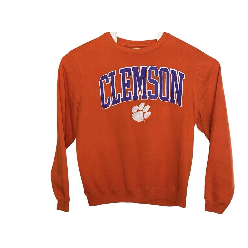 Clemson Orange J America Embroidered Crewneckβ Sweatshirt. Size XL unisex